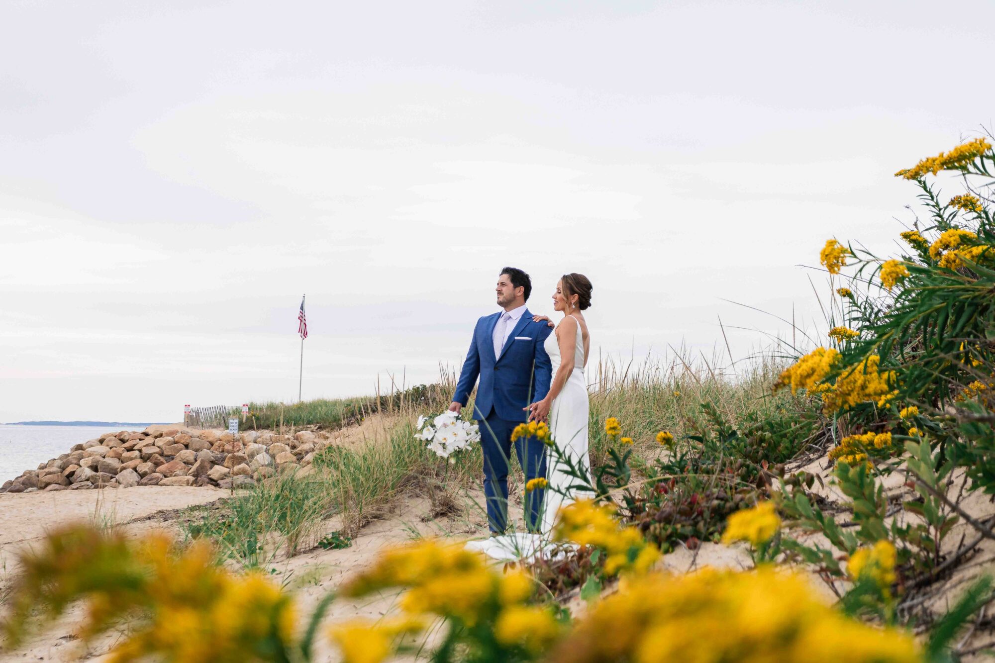 “K & K’s Intimate and elegant Backyard Fall Wedding on Cape Cod”